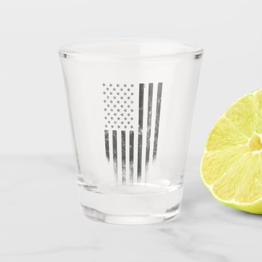 Vintage American Flag Shot Glass ショットグラス (正面)