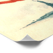 Vintage American Flag Statue of Liberty ポスター (角)