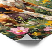 Vintage American Foxhound Easter Art ポスター (角)