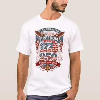 Vintage American Freedom 1776 250 Years Patriotic  Tシャツ