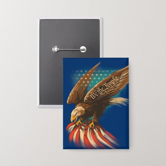 Vintage Americana 缶バッジ (正面/裏面)