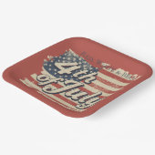 Vintage Americana Fireworks Picnic ペーパープレート (傾斜あり)