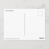 Vintage Amsterdam Holland Bikers ポストカード (裏面)