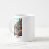 Vintage Amsterdam Netherlands Painting コーヒーマグカップ (正面左)