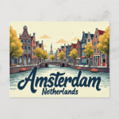 Vintage Amsterdam Scenes ポストカード (正面)