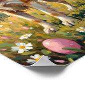 Vintage Anatolian Shepherd Easter Art ポスター (角)
