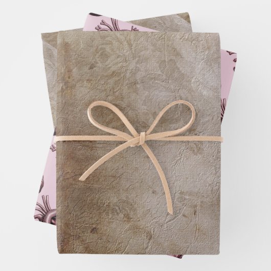 Vintage anatomical illustration of the human heart ラッピングペーパーシート (インサイチュ)