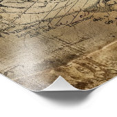 Vintage Anatomy Brain Diagram フォトプリント (角)