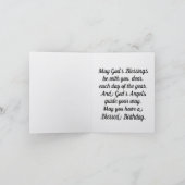 Vintage Angel Birthday Greeting Card カード (内部)