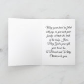 Vintage Angel Christmas Greeting Holiday Card シーズンカード (内部)