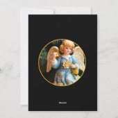 Vintage Angel Christmas Photo Card シーズンカード (裏面)