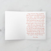 Vintage Angel of Roses Valentine`s Day カード (内部)