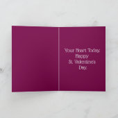 Vintage Angels With Heart Valentine Card サンキューカード (内部)