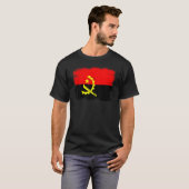 Vintage Angola Flag Angolan Independence Day Tシャツ (正面フル)