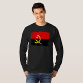 Vintage Angola Flag Angolan Independence Day Tシャツ (正面フル)