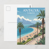 Vintage Antalya Travel ポストカード (正面/裏面)