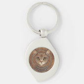 Vintage, Antique Cat, Ancient Greece Style キーホルダー (正面)