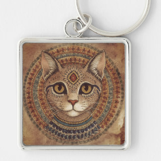 Vintage, Antique Cat, Ancient Greece Style キーホルダー
