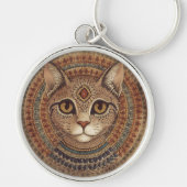 Vintage, Antique Cat, Ancient Greece Style キーホルダー (正面)