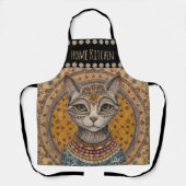Vintage, Antique Cat and Motif Pattern Apron エプロン (正面)