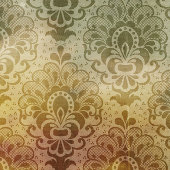 Vintage Antique Damask All Occasion  ミディアムペーパーバッグ