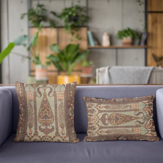 Vintage Antique Iranian Persian Rug Carpet  クッション
