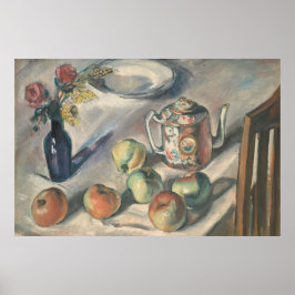 Vintage Antique Kitchen Table Still-Life Poster ポスター