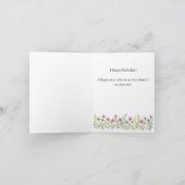 Vintage Antique Magnolia Elegant Custom Birthday  カード (内部)