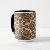 Vintage Antique Persian Oriental Turkish Pattern  マグカップ (正面左)