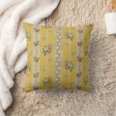 Vintage Antique Wallpaper Yellow  クッション (ブランケット)