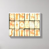 "Vintage Apache Drawings" キャンバスプリント (正面)