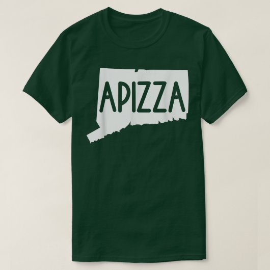 Vintage Apizza Connecticut  CT Pizza Lovers Gifts  Tシャツ (デザイン正面)