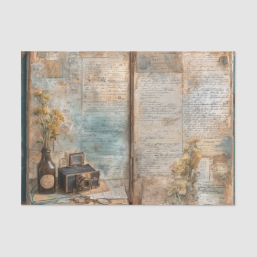 Vintage Apothecary Bottle Antique Camera 薄葉紙 (正面)