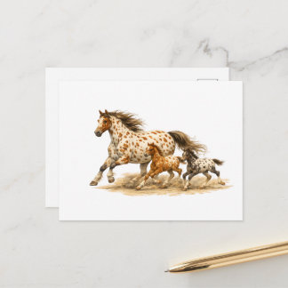 Vintage Appaloosa Horse Crewneck  Retro 90s Horse ポストカード