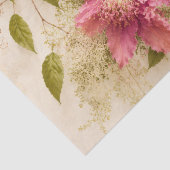 Vintage apricot Orchid Botanical Decoupage Paper  薄葉紙 (詳細)