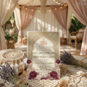Vintage Arabesque Arch Bismillah Calligraphy 招待状