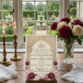 Vintage Arabesque Arch Bismillah Calligraphy 招待状