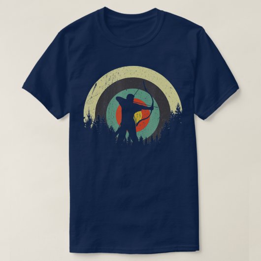 Vintage Archer Bow Arrow Archery Lover Tシャツ (デザイン正面)