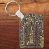 Vintage Architecture, Church Stained Glass Window キーホルダー (正面)