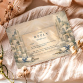 Vintage Architecture Drawing Graduation 出欠カード