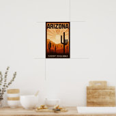 Vintage Arizona Desert Dreaming Poster ポスター (キッチン)