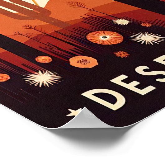 Vintage Arizona Desert Dreaming Poster ポスター (角)