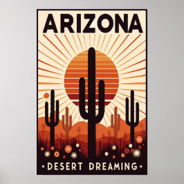 Vintage Arizona Desert Dreaming Poster ポスター