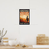 Vintage Arizona Desert Dreaming Poster ポスター (キッチン)