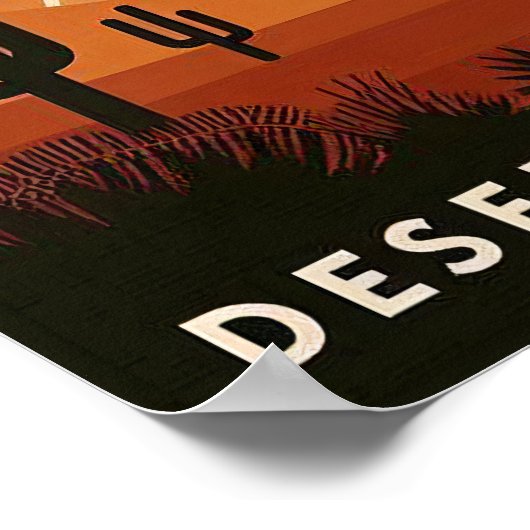 Vintage Arizona Desert Dreaming Poster ポスター (角)