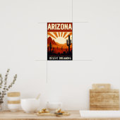 Vintage Arizona Desert Dreaming Poster ポスター (キッチン)