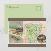 Vintage Arkansas ポストカード (正面/裏面)