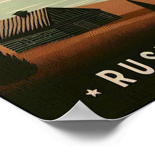 Vintage Arkansas Rustic Rivers Poster ポスター (角)