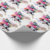 Vintage Art Celebrateアイリス踊りの妖精の女性 ラッピングペーパー (角)