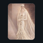 Vintage Art Deco Bridal Fashion Illustration  マグネット<br><div class="desc">Elegant vintage Art Deco bridal fashion illustration featuring a graceful 1920s bride in a flowing champagne silk gown and delicate veil. This refined Belle Époque inspired artwork captures timeless bridal beauty with soft neutral tones and graceful fashion illustration lines reminiscent of classic couture design. The sophisticated champagne and ivory palette...</div>